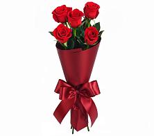 Букет 5 Красных роз Эдлесс Лав в Первомайский