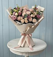 Букет цветов из:  Розы и Лизиантусы #REPLACE_PRED# Первомайский