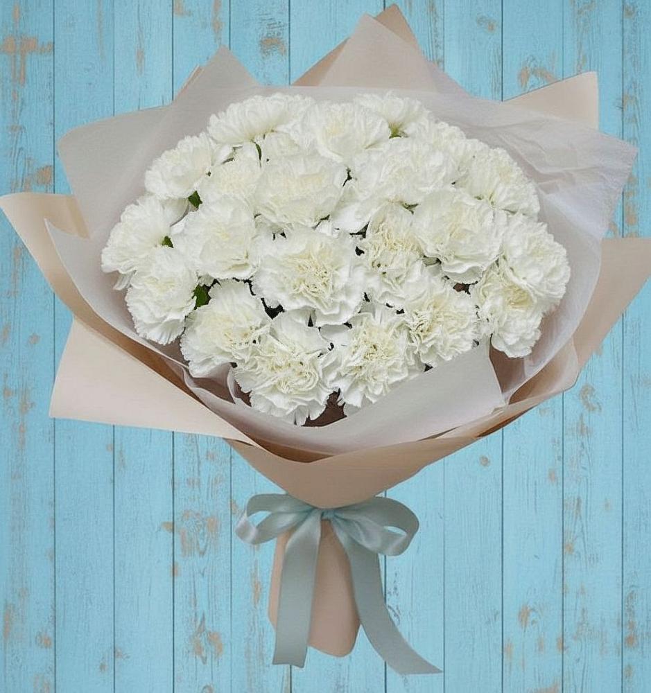 Букет цветов из: Гвоздики в Первомайский