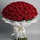 Букет 101 Красная роза Блэк Мэджик в Первомайский