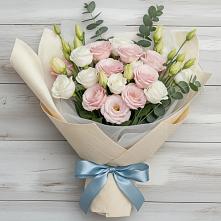 Букет цветов из:  Лизиантусы #REPLACE_PRED# Первомайский