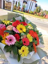 Букет цветов из:  Герберы #REPLACE_PRED# Первомайский