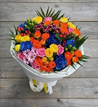 Букет цветов из:  Розы и Хризантемы в Первомайский