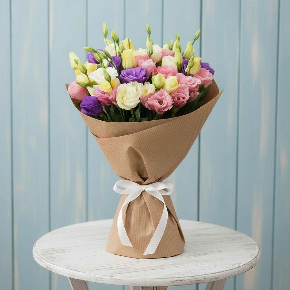 Букет цветов из: Лизиантусы в Первомайский