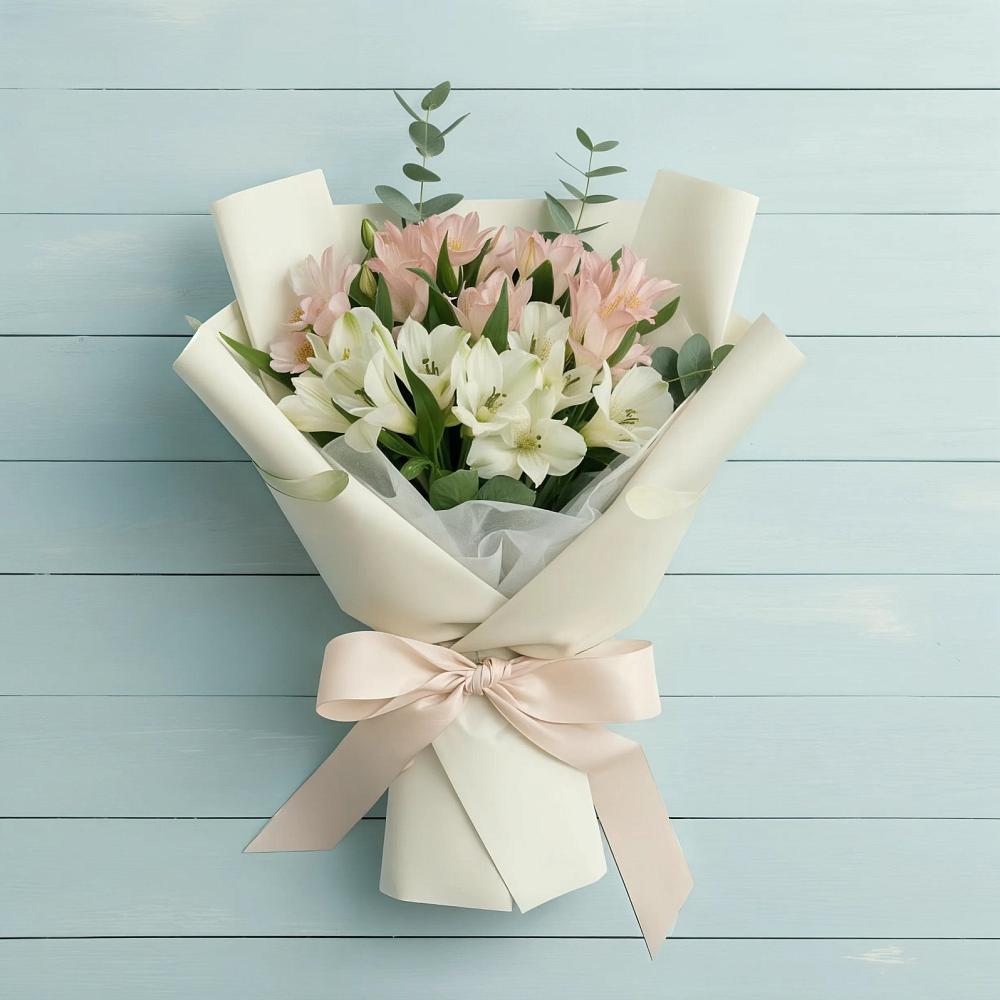 Букет цветов из: Альстромерии в Первомайский