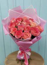 Букет 15 Розовых роз Равель #REPLACE_PRED# Первомайский